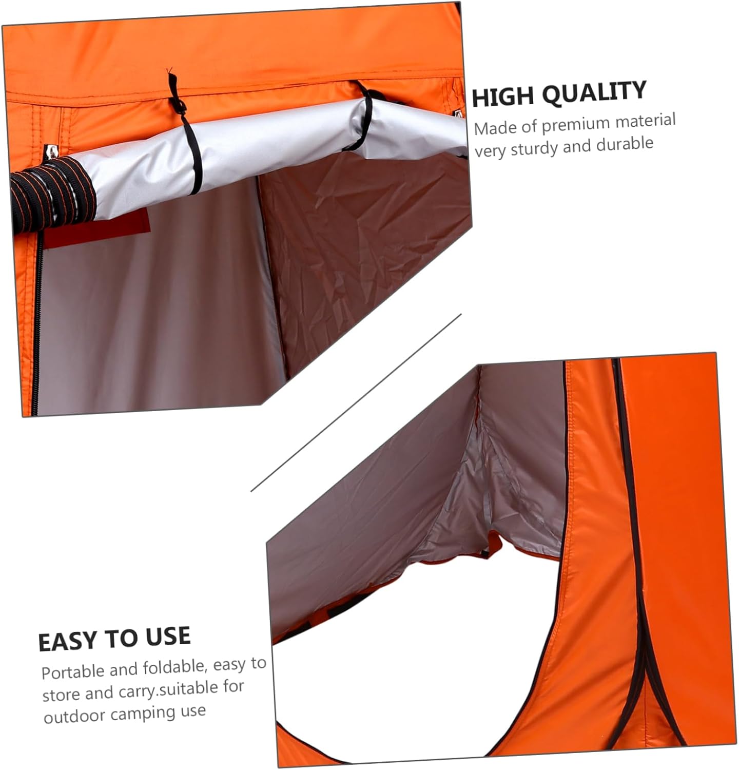 1Pc Portable Privacy Shower Tent Movable Camping Tent for Outdoor Use Windproof Dressing Room with Space Easy Setup Storage for Camping Fishing Beach Events