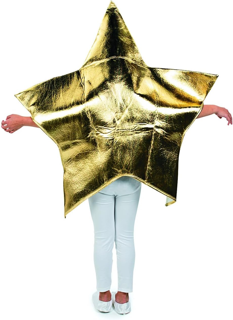 Fun Express Gold Star Costume for Kids - Premium Foam Star Shaped Outfit for Christmas Nativity Plays, School Pageants & Holiday Performances | One Size Fits Most Children Up to Size 14 - Image 2