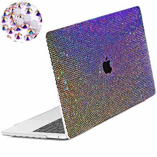 Rhinestone Macbook Case Pink Glitter Case Compatible With MacBook