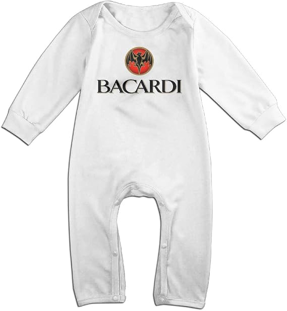 Amazon Co Jp Kamifa カミファ バカルディ ラム酒 イラスト 長袖ベビー服 トップス ギフト パーファクト White 24 Months ファッション