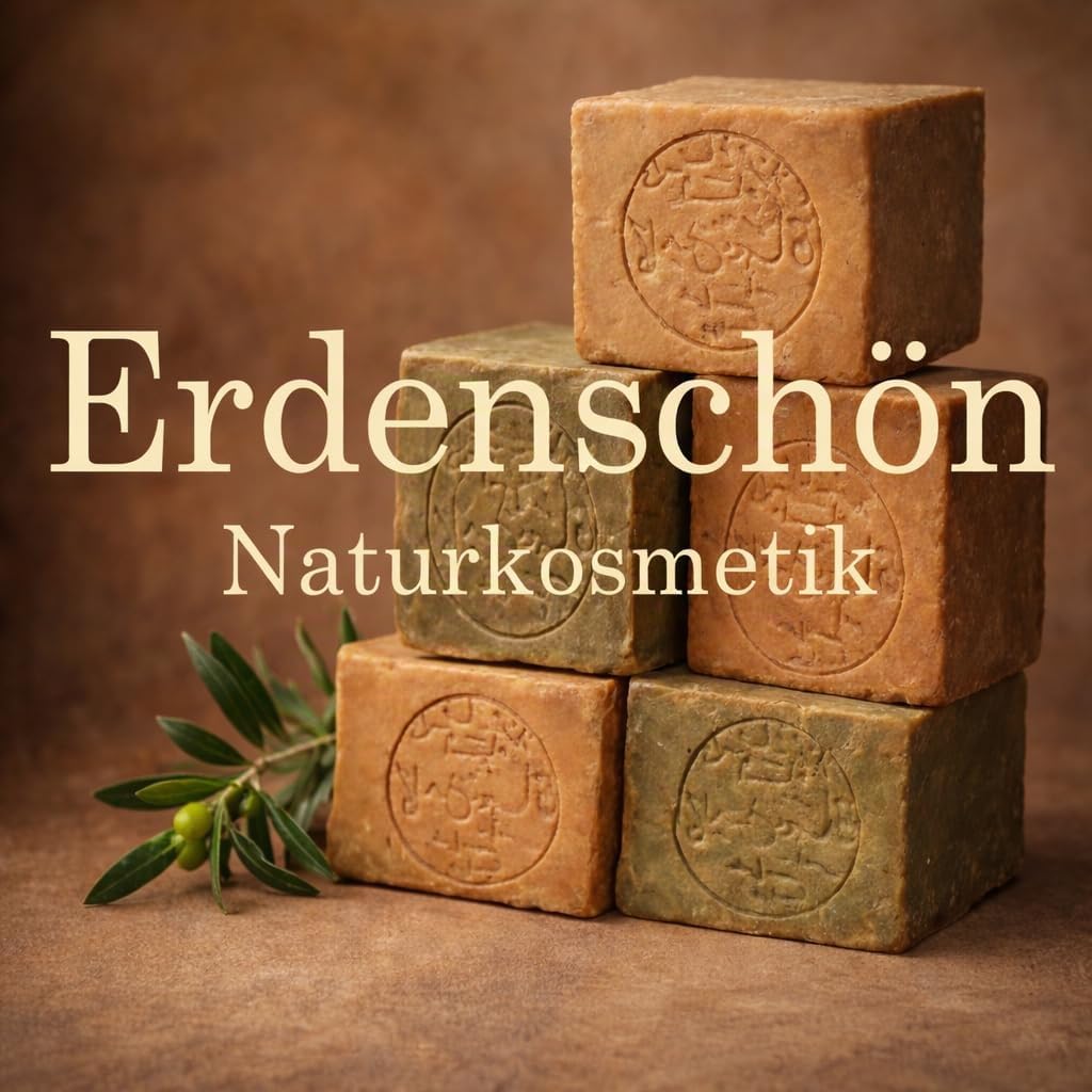 5x Aleppo Seife 60%-40% - mit Olivenöl 60% & Lorbeeröl 40% - Naturseife – Haarseife, Gesichtsseife & Körperseife – Vegan, Palmölfrei, Ohne Künstlichen Duftstoffe – Traditionelle Seife für Haut & Haare
