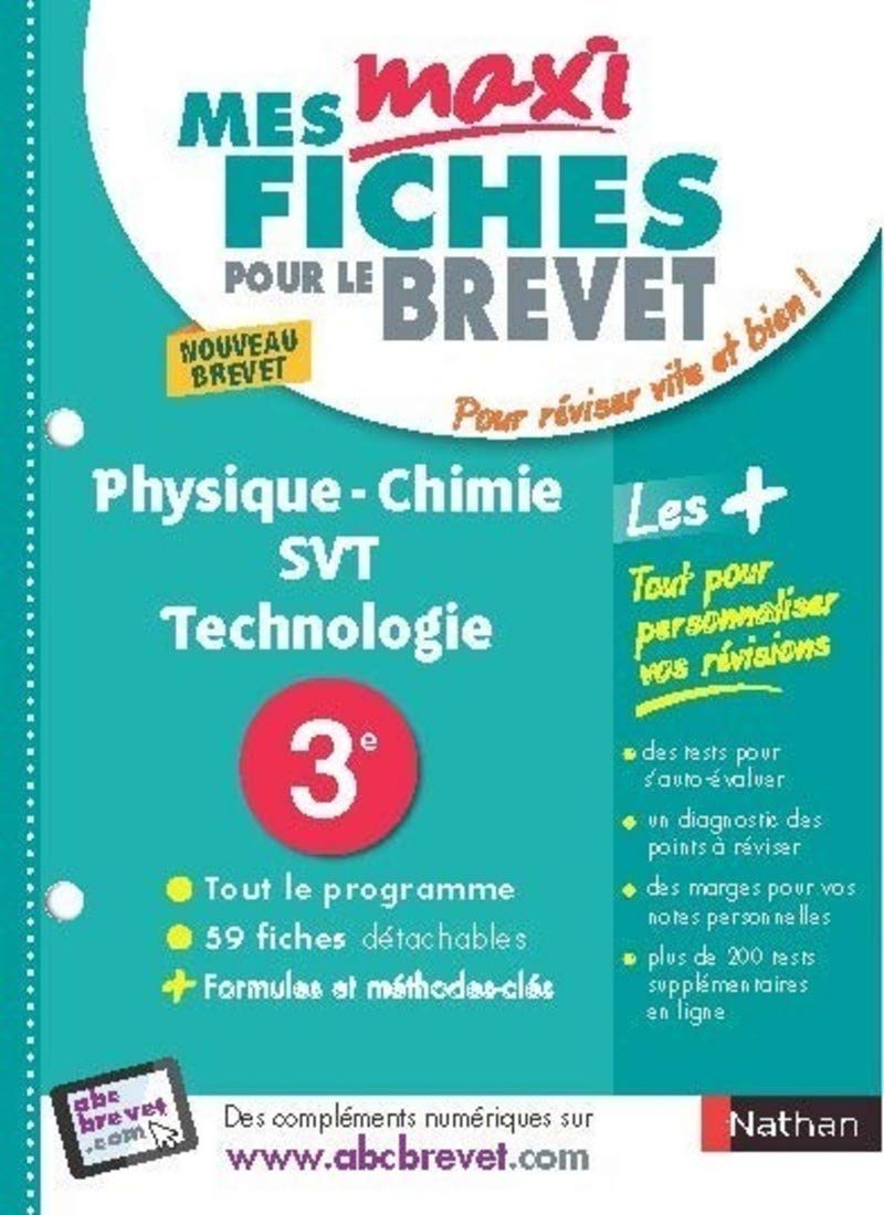 Formules Physique Chimie A Connaitre Pour Le Brevet