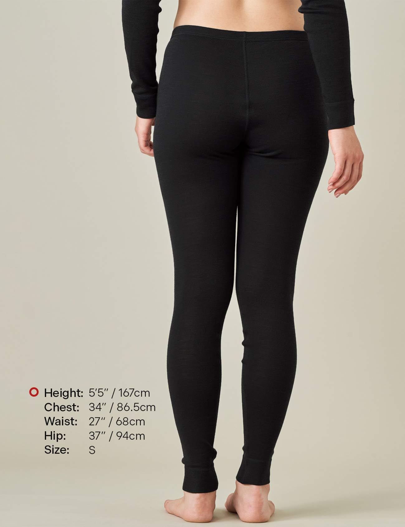 LAPASA Pantalon Thermique Femme 100% Laine Mérinos Leggings Chaud Automne/Hiver L49