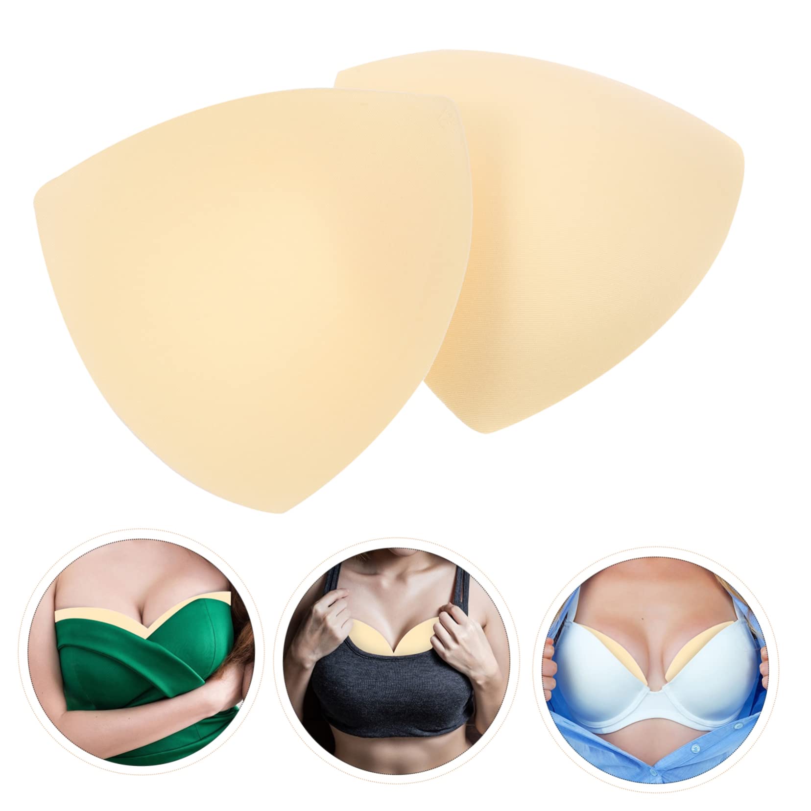 PACKOVE 30 Pares Trajes De Baño De Malla Para Mujer Insertos Push up Almohadillas Triangulares Sujetador Deportivo Para Mujer Tapas Mama Ropa De Deporte Sostén De Las Mujeres