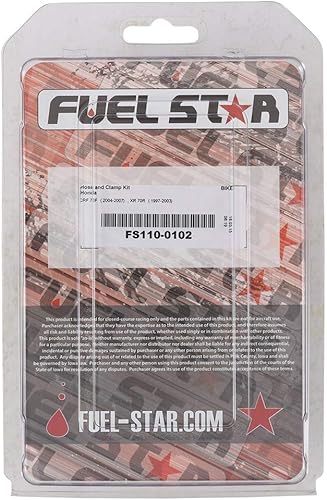 Kit de manguera y abrazadera compatible con/repuesto para Honda CRF 70 F (04-07) XR 70 R (97-03) FS110-0102