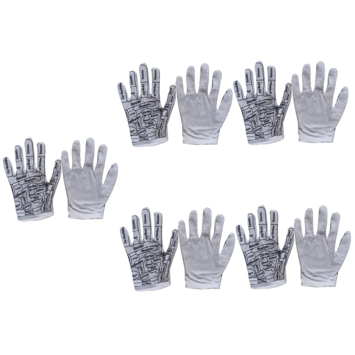 FOMIYES 5paare Massagehandschuhe Elastische Wiederverwendbare Fäustlinge Mit Akupressurmuster Für Hand Und Rückenmassage Massagezubehör Für Zuhause Oder Spa