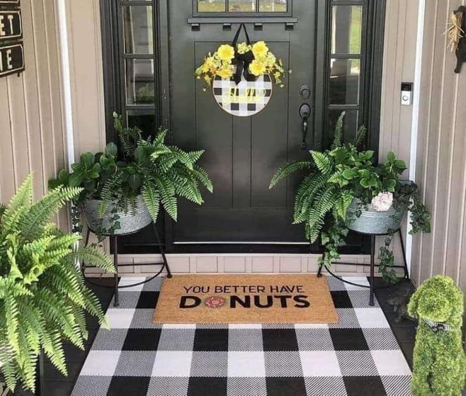 You Better Have Donuts Doormat Welcome Mat House Front Door Mat Modern Indoor Plush Fluffy Rugs Non-Slip Memory Cotton Flannel Microfiber Doormat Door Outdoor Kitchen Door mat 16x24 inches