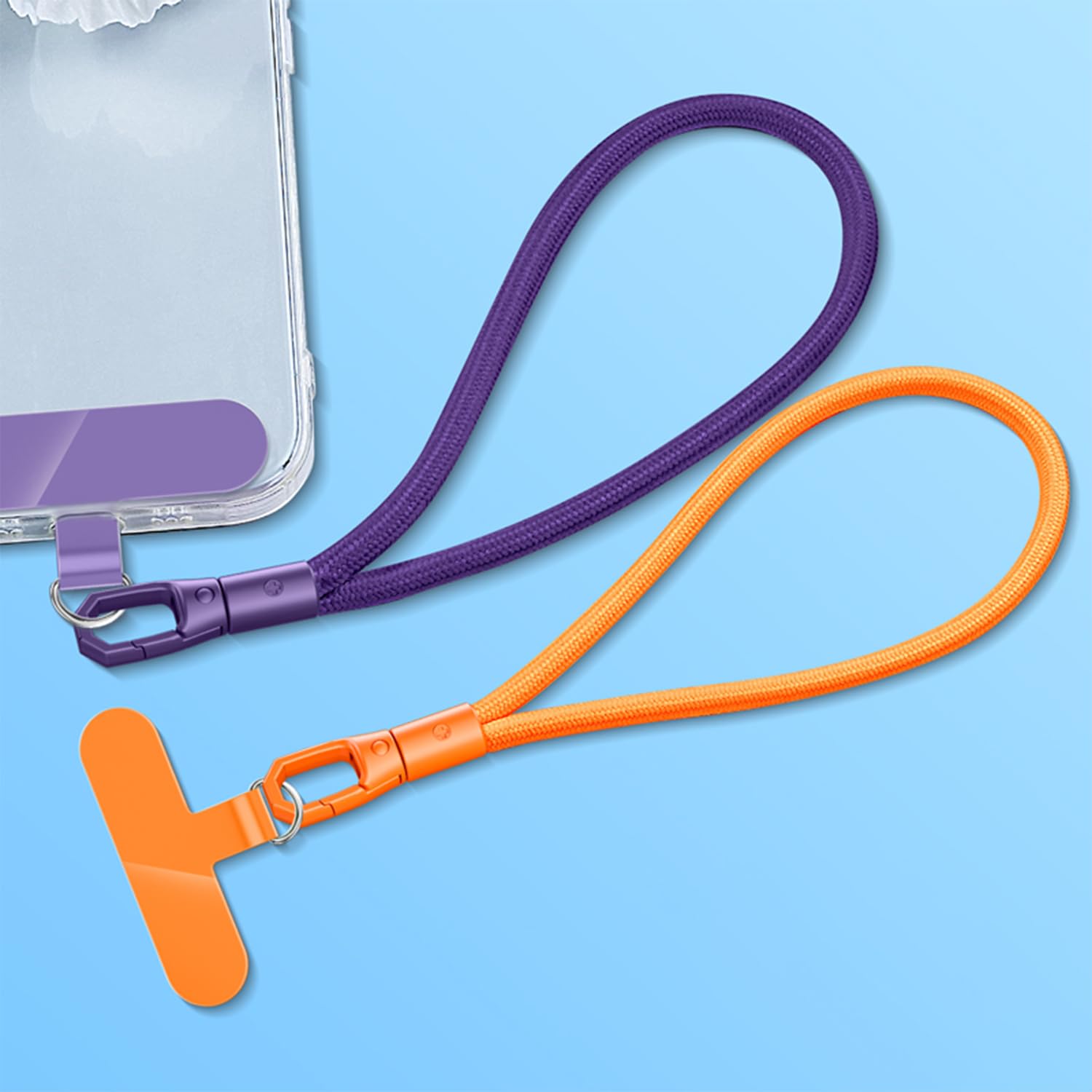 GGUFAY Blumen Zopf Handykette - Handgelenk Band Mit Blumendesign Für Damen