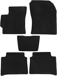 Kit de tapetes de carro compatível com Toyota Corolla E210 2018-2023 Sedan, veludo antiderrapante, preto, conjunto completo de tapetes de carpete para automóveis