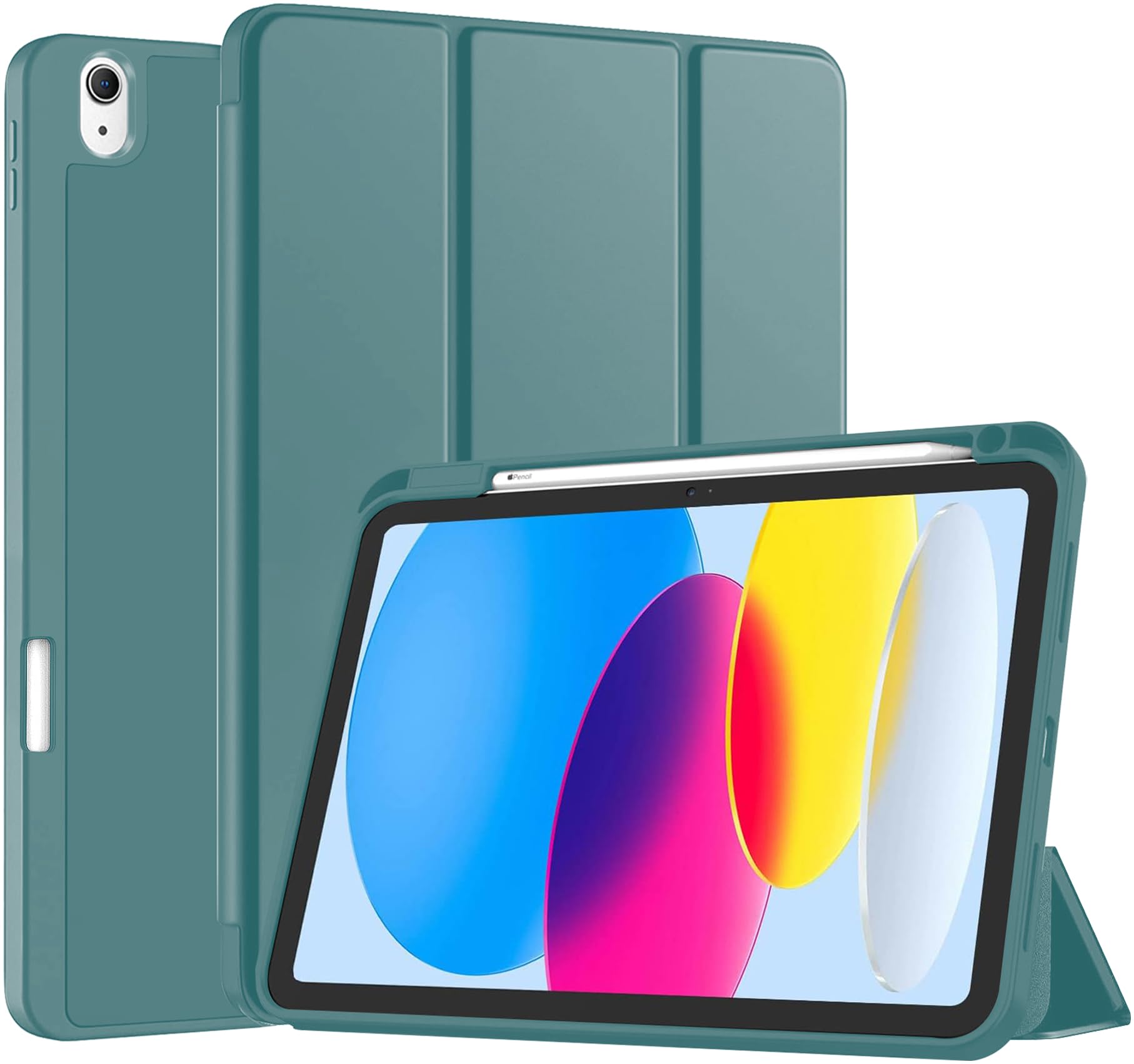 Robustrion Cover for iPad 11th Generation (A16) / 10th Gen Cover Case with [Auto Sleep Wake] [Right Side Pencil Holder] [Soft Back] (2022/2025), Case for iPad 11th 11"/ 10th 10.9" - Navy — Amazon image 12