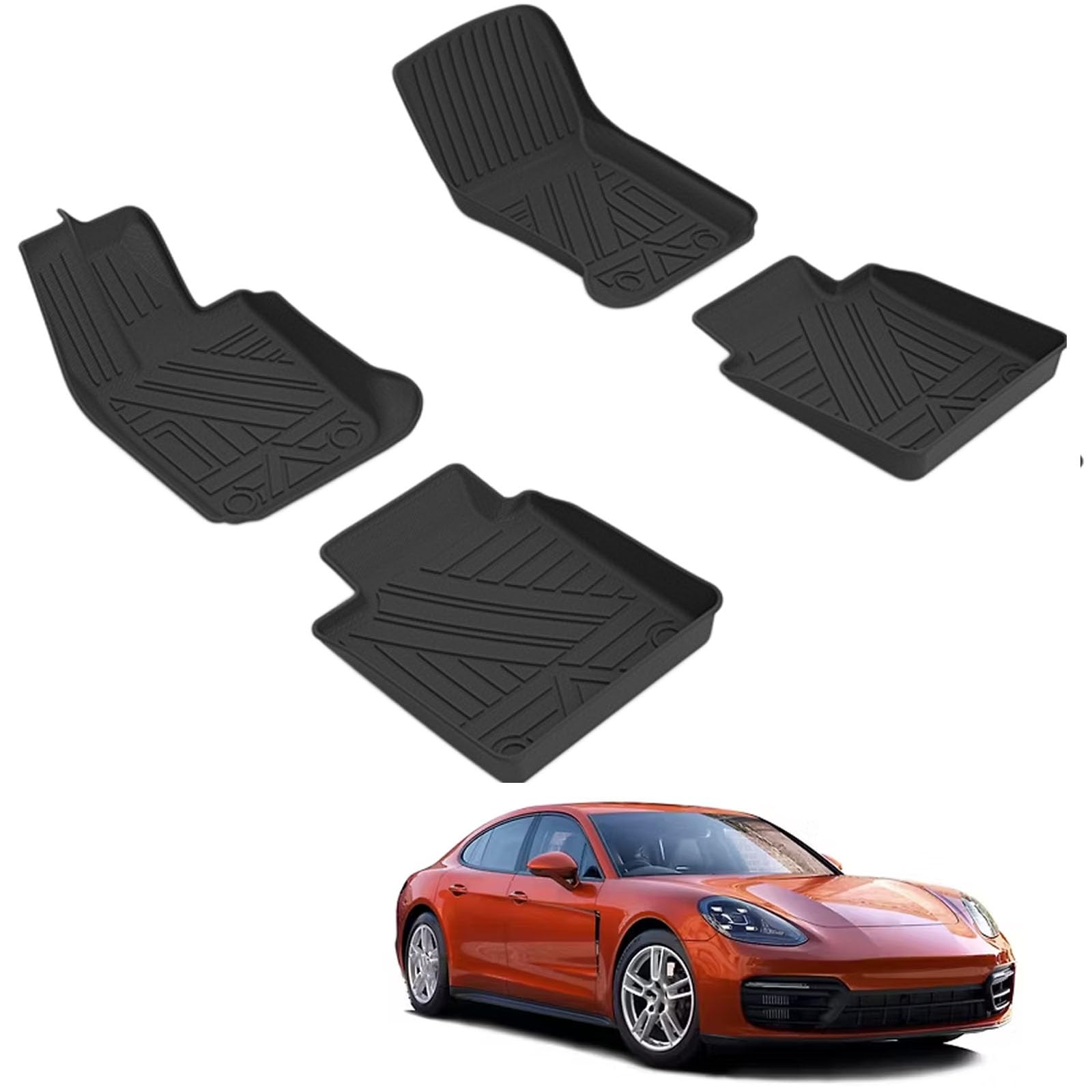Floor Mats for Porsche Panamera Executive Long Wheelbase 2017-2023 RHD