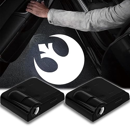 2 luces magnéticas 3D para puerta de automóvil con logotipo de bienvenida LED, lámpara de proyección de luz fantasma, se adapta a todos los modelos