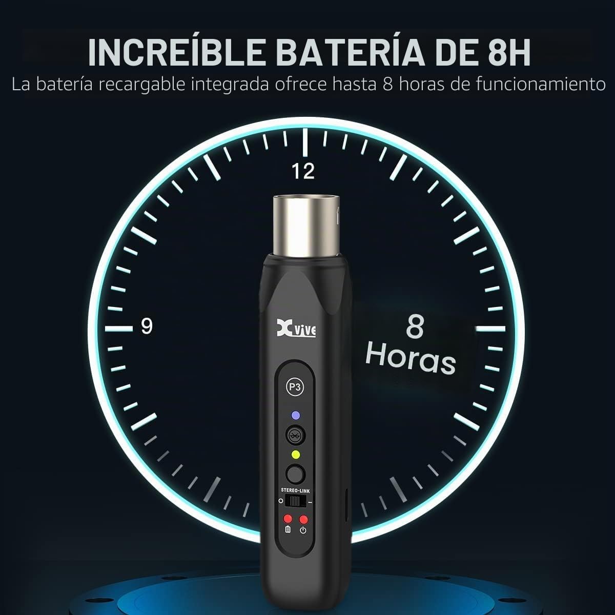 Xvive P3 Receptor Bluetooth para mesas de Mezcla o PA