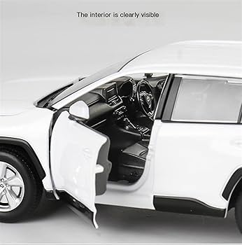 超希少モデルトヨタRAV4 1/24ミニカー パールホワイト リモコンキー付き トヨタ RAV4 1/24 ミニカー 全3色 ライト点灯 エンジンサウンド