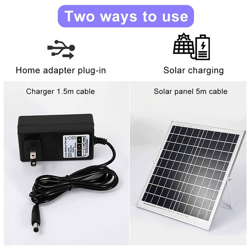 Ventilador de Pared Solar de 16 Pulgadas con Control Remoto, 3 velocidades de enfriamiento oscilante silencioso para Uso en Interiores al Aire Libre, Patio de Garaje de Invernadero, Respaldo de Doble