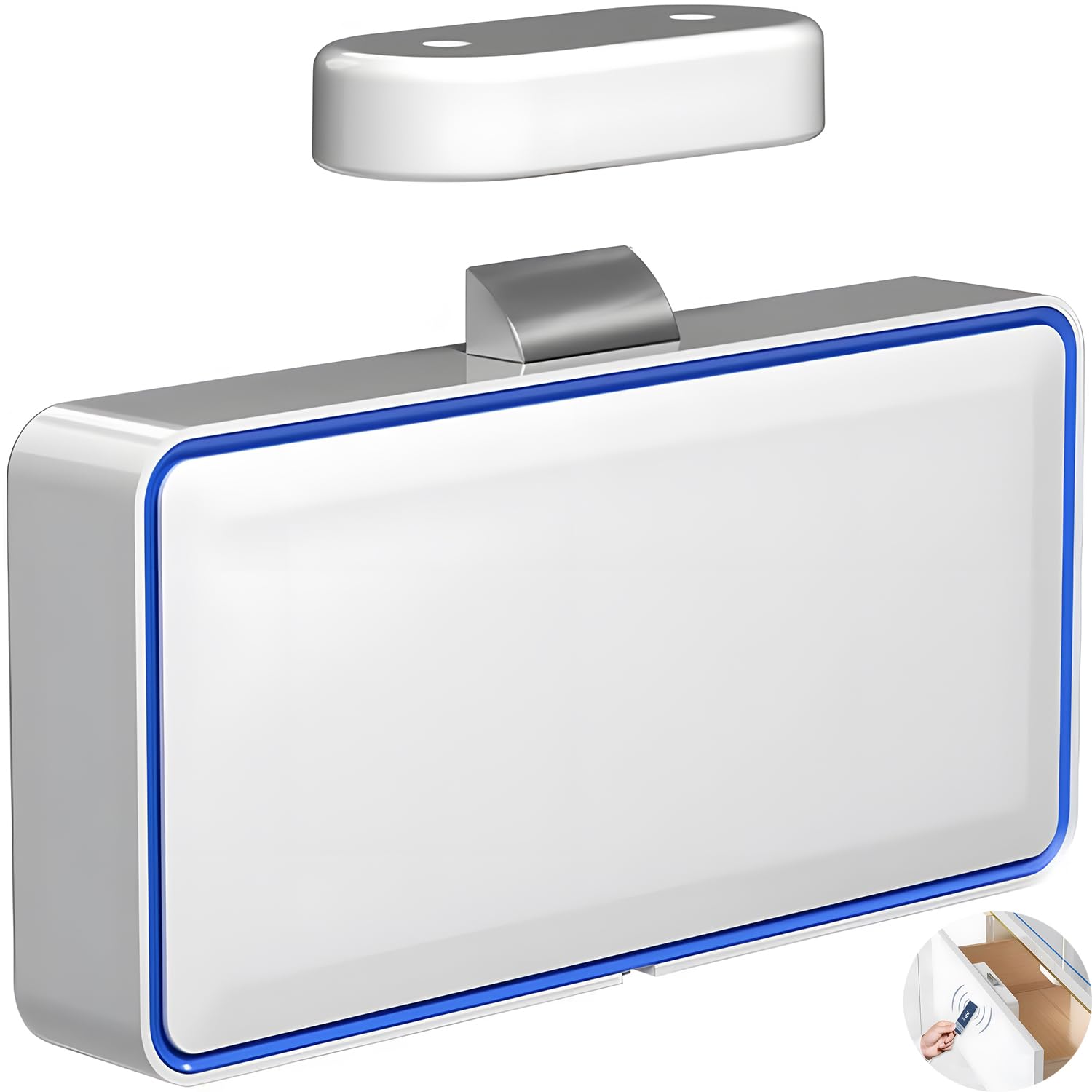 Joyzzz Keyless Cabinet Locks, Smart Electronic Hard Hidden No Drill Rfid Card High Security Anti-Theft for Wooden Bookcase Wardrobes Drawers Home Company, Easy to Install Electronic Cabinet Lock