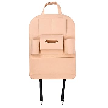 PROSERVE Car Organizer Back Seat Cover with Tissue, Water Bottle, Umbrella, Tablet Holder and Multiple Document Pockets