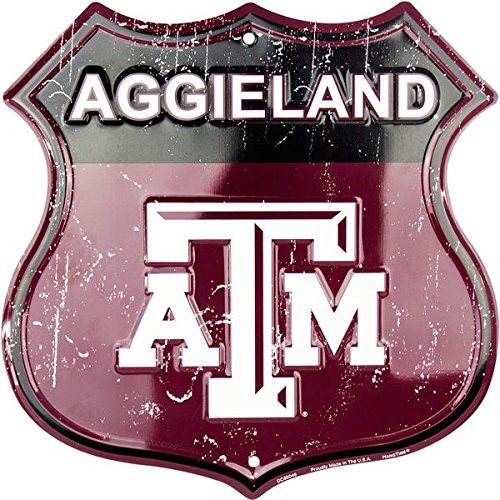 Aggieland - Texas A & M University Route Sign