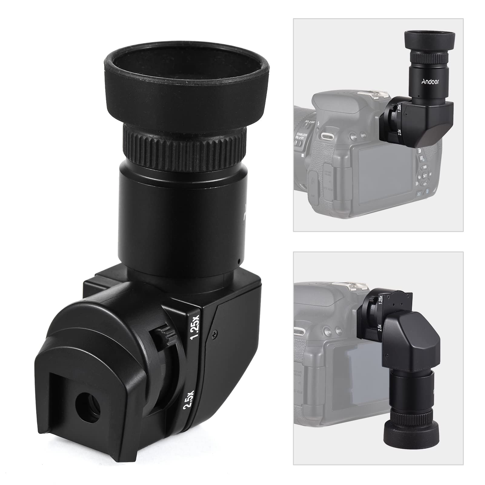 Amazon.com : Andoer Camera Viewfinder Magnification 1.25X/2.5X