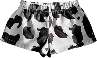 SOLY HUX Women's Plaid Pajama Shorts Elastic Low Rise Y2k Casual Summer Sleep Pj Lounge Shorts