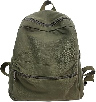 MaxxCloud Mini Canvas Backpack for Men Women- Lightweight Laptop Daypack,Cute Small Rucksack,Vintage Work Travel Backpack