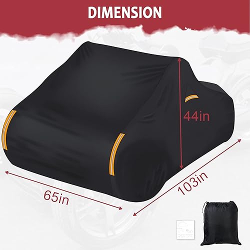 Miniatura 7 de StarknightMT Ryker - Funda completa compatible con Can-Am Ryker 900 600 Sport Rally Edition para todo tipo de clima, cubierta de bicicleta Ryker