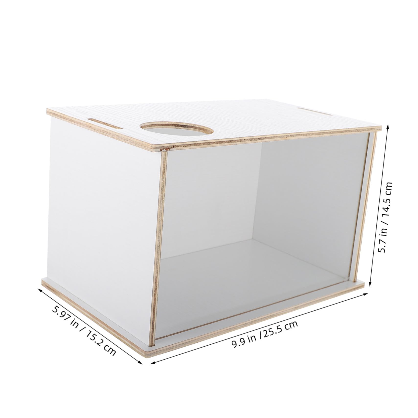 Hamster Sandbad Sandkasten Haus aus Holz mit Transparenter Badewanne für Chinchillas und Kleintiere Multifunktionales Sandbadbecken für Haustierbadezeit und Sauberkeit