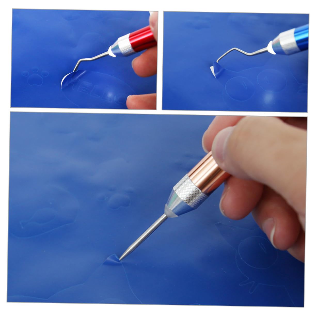 DOITOOL 5 Juegos Herramientas de Desmalezado de Vinilo DIY Kit de Accesorios Manualidades Compatible Incluye Puntas Proyectos y Decoración