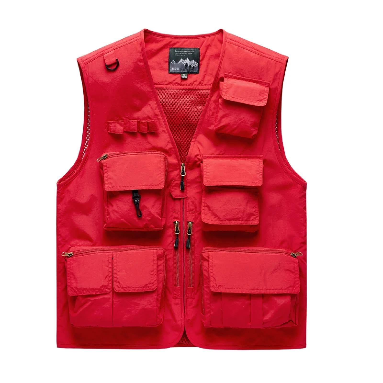 Weste Vest Outdoor-Freizeit Weste Herren Atmungsaktiv Outdoor-Sport Mantel Freizeit Weste Herren