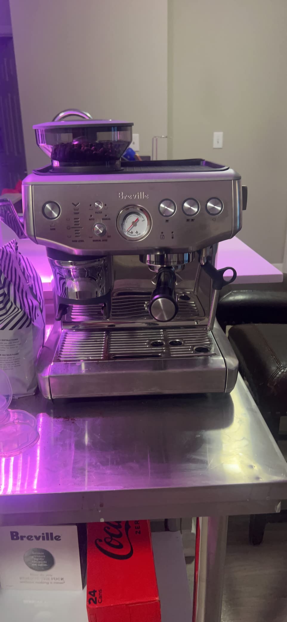 Breville Barista Express Impress Espresso Machine BES876BSS, Brushed Stainless Steel photo review