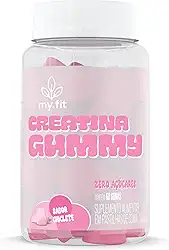 Creatina Gummy, Sabor Chiclete (60 Gomas) 3g de Creatina por Dose, Zero Açúcar - My Fit