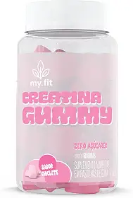 Creatina Gummy, Sabor Chiclete (60 Gomas) 3g de Creatina por Dose, Zero Açúcar - My Fit
