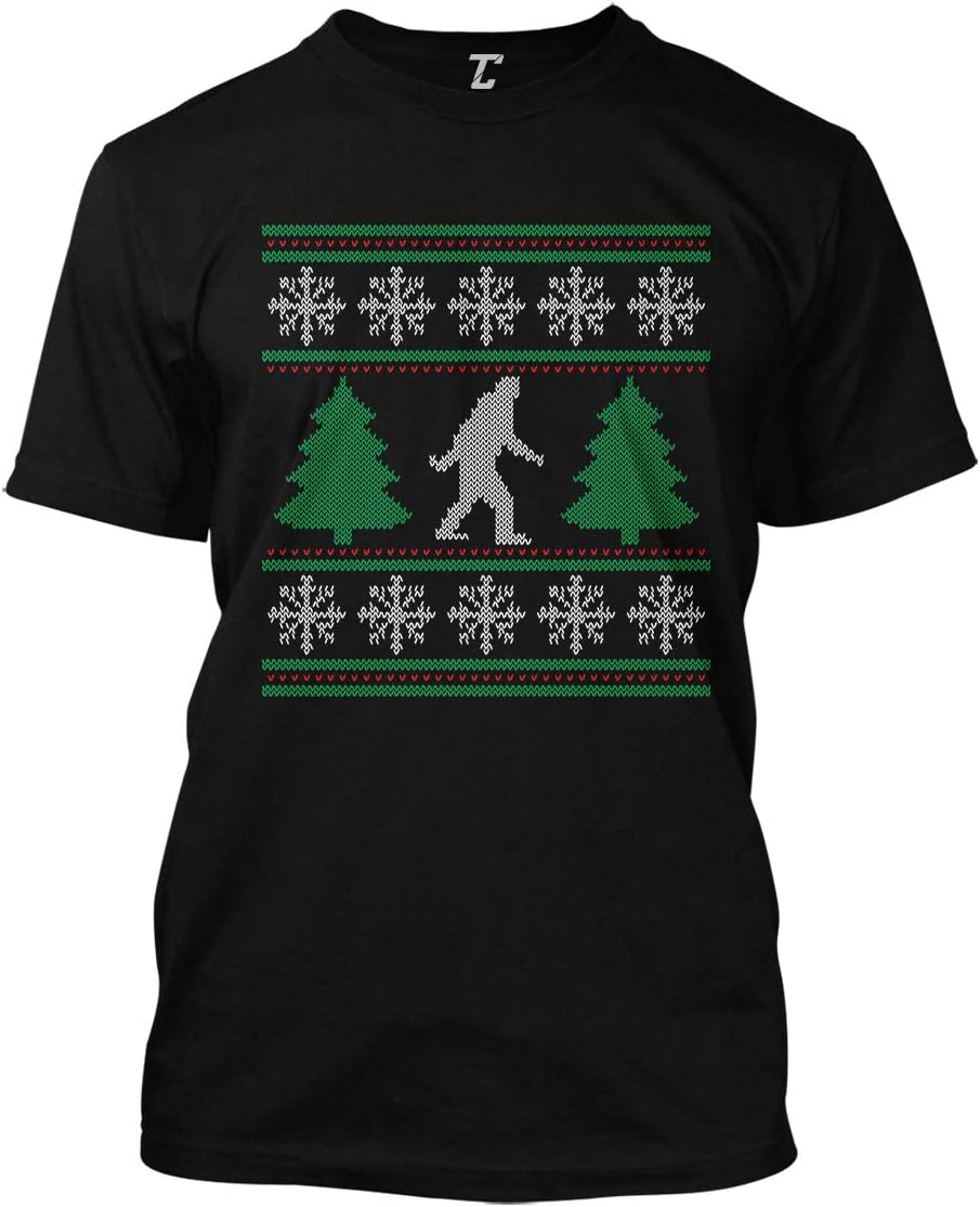Tcombo Bigfoot Ugly Christmas - Xmas Pattern Men's T-Shirt