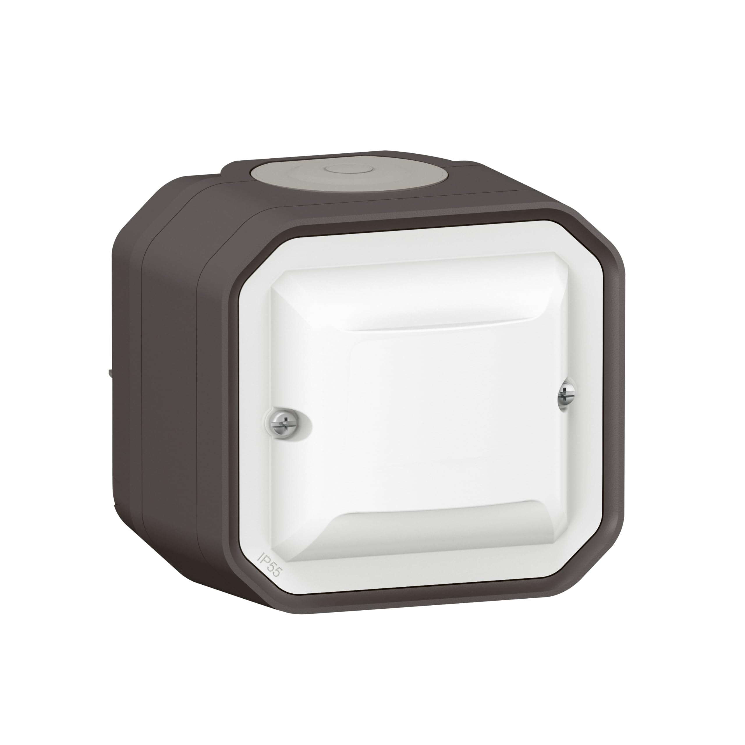 LEGRAND - Détecteur Mural Plexo sans Neutre 100W LED - Complet Anthracite