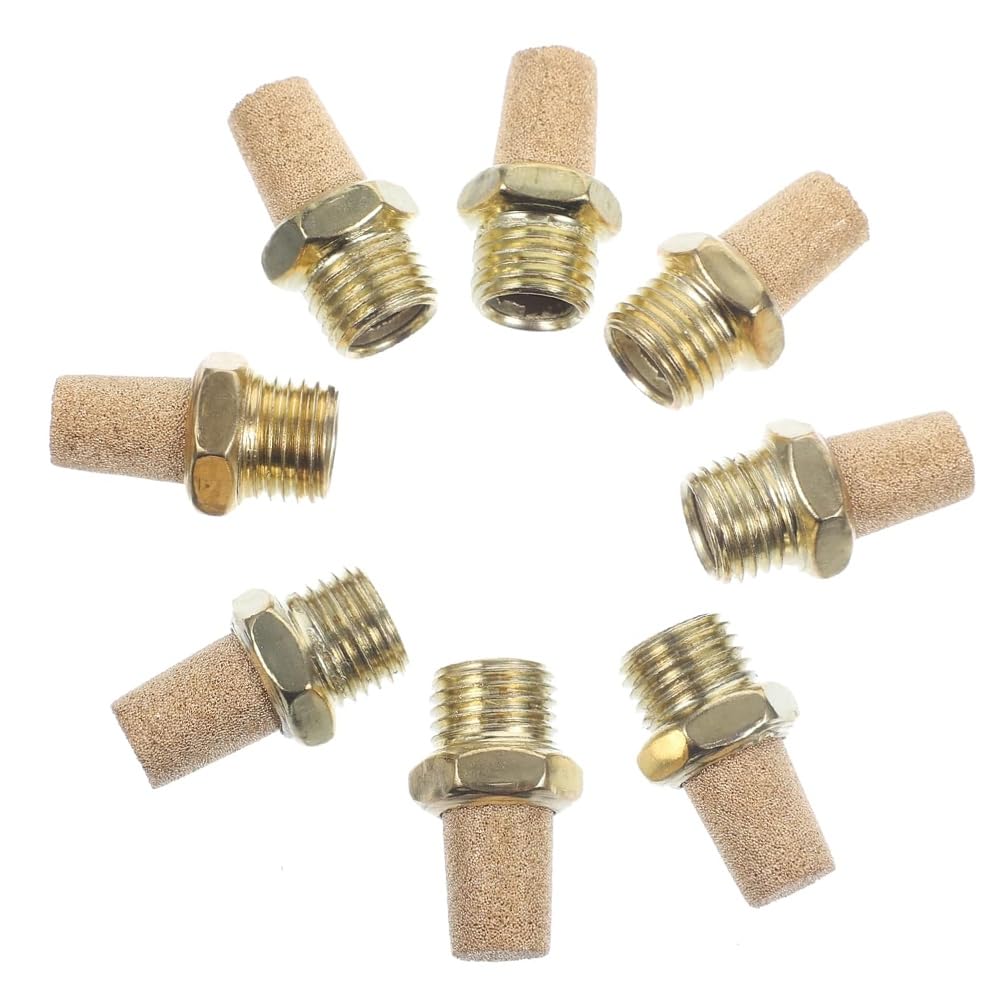 Littimoon 8Pcs Compressor Exhaust Valve Pneumatic Rapid Exhaust Stopper Exhaust Air Conditioning Vents 1/8inch