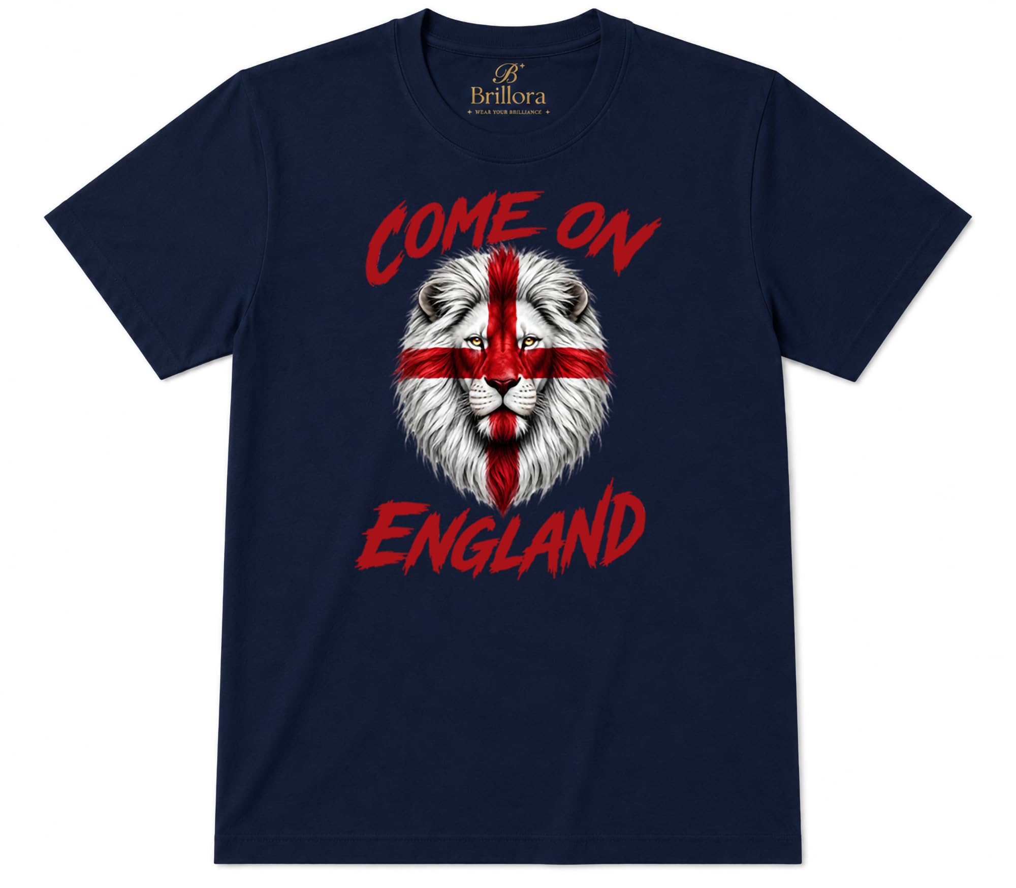 England 2026 T-Shirt - England Football Fan Shirt - Football Supporter Gift Tee Top Navy