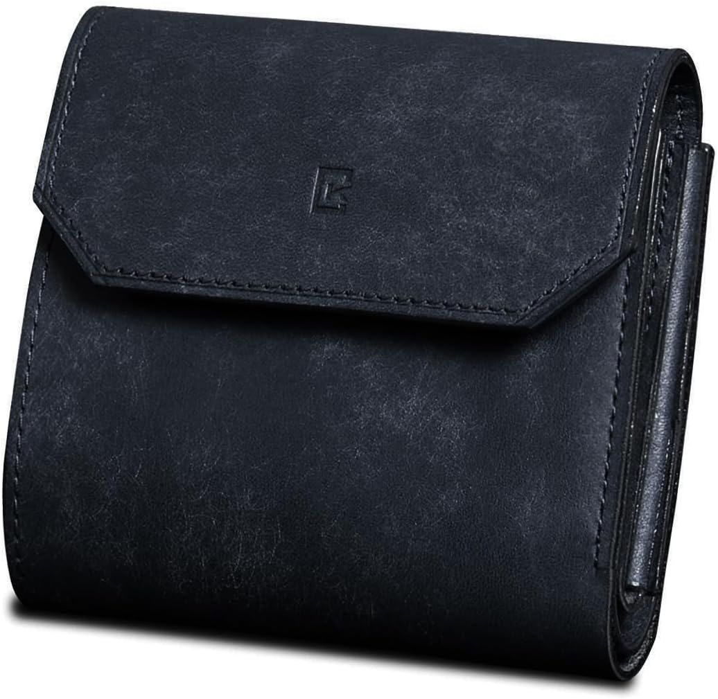 【定価9280円】極美品 Kawaoto 二つ折り 財布 Kawaoto] 財布 メンズ 2つ折り プエブロレザー 本革 日本製 二