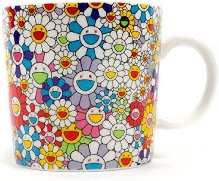 TAKASHI MURAKAMI Coffee Tea Mug Cup Flower Ohana kaikaikiki Limited Exclusive