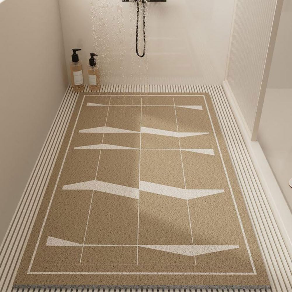 VUIKLCty Quick-drying, Soft Rubber Loofah Bath Mat Suitable For Shower Floors(B,40 * 70cm)