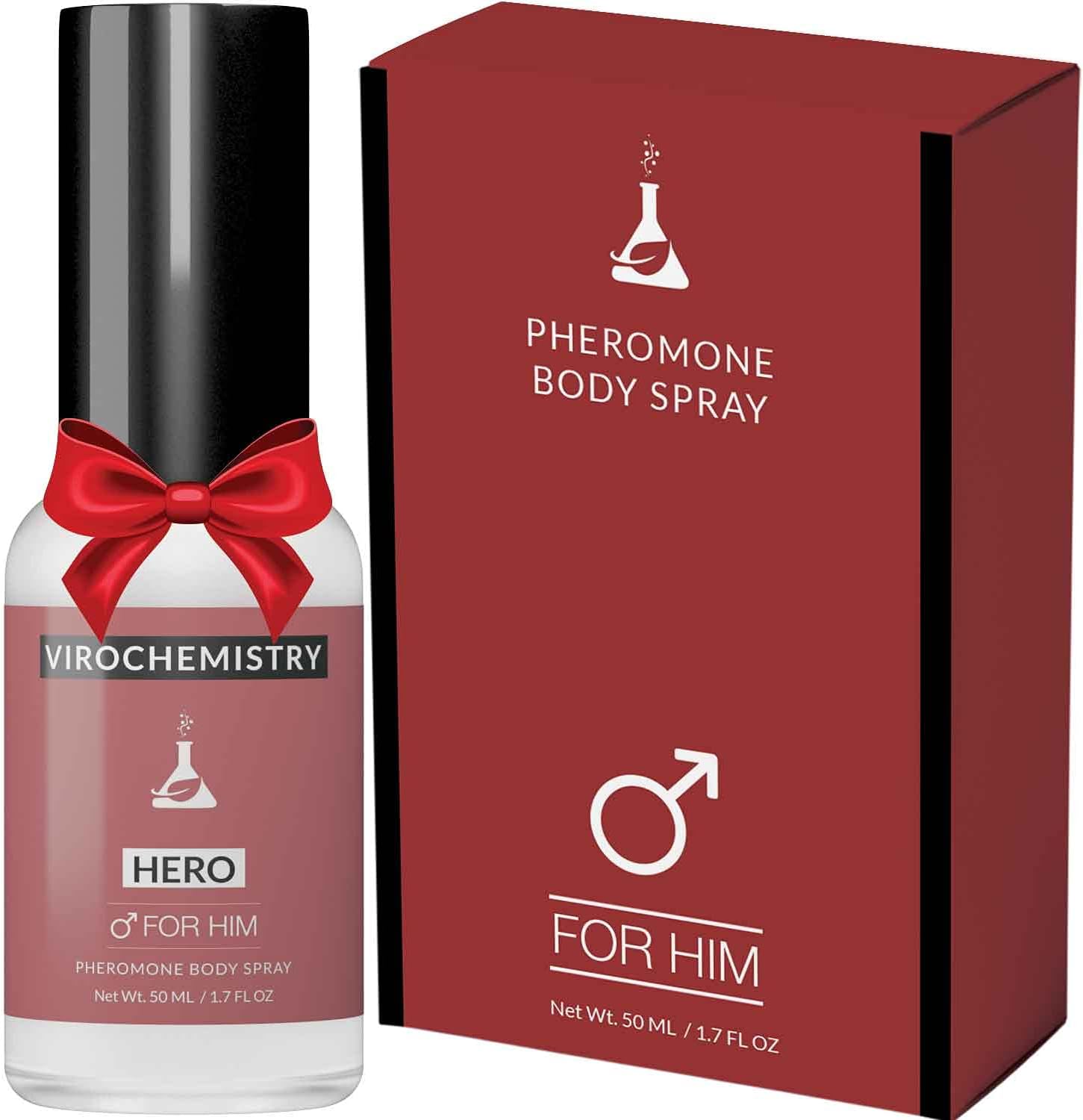Pheromones to Attract Women for Men (Hero) Body Spray - Bold, Extra Strength Human Pheromones Fragrance Body Spray - 50ml (Human Grade Pheromones to Attract Women)