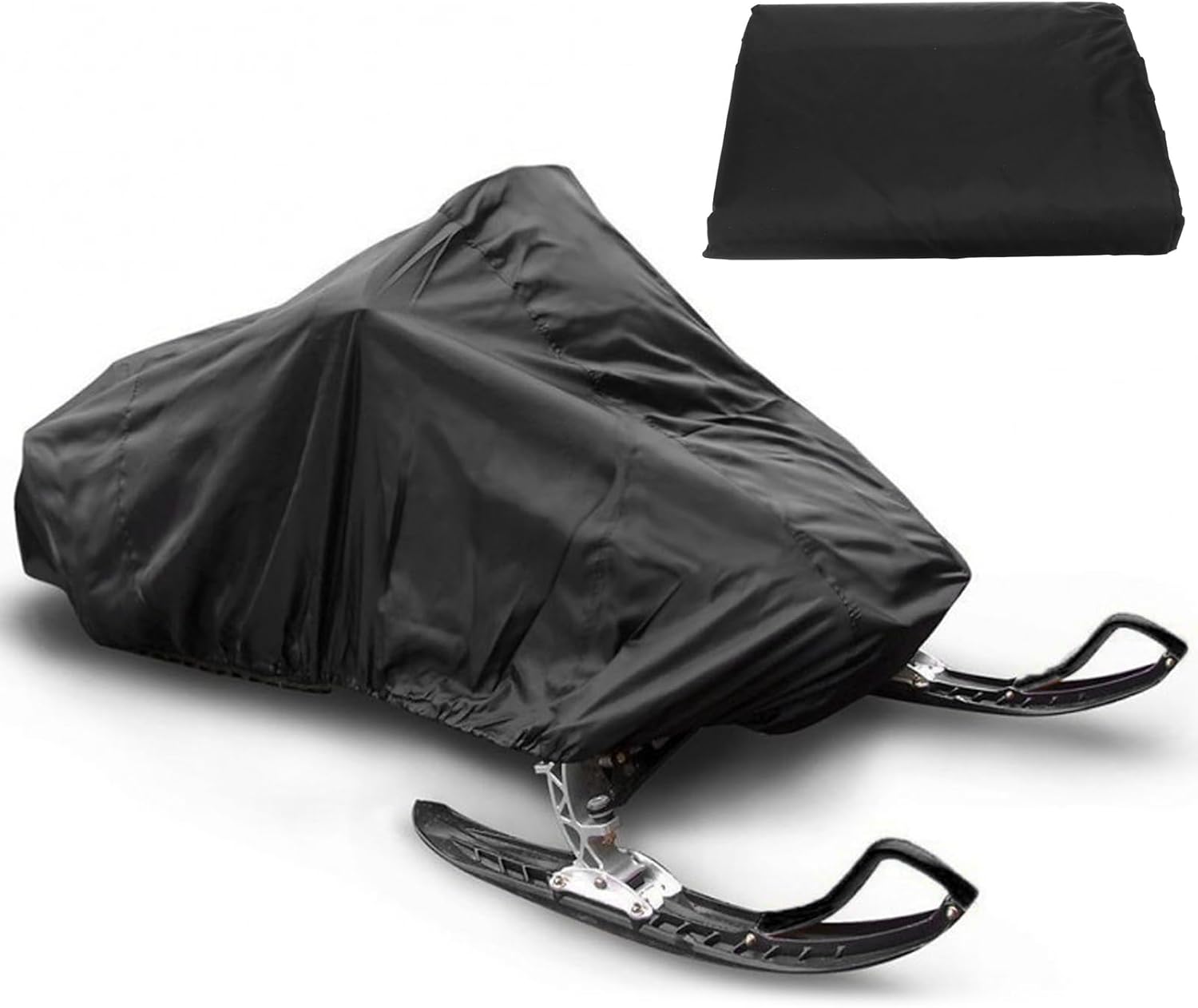 Snowmobile Cover 115x51x48in Waterproof UV Protection Snowmobile Covers with Elastic Band Oxford Cloth Outdoor Accessories, Small