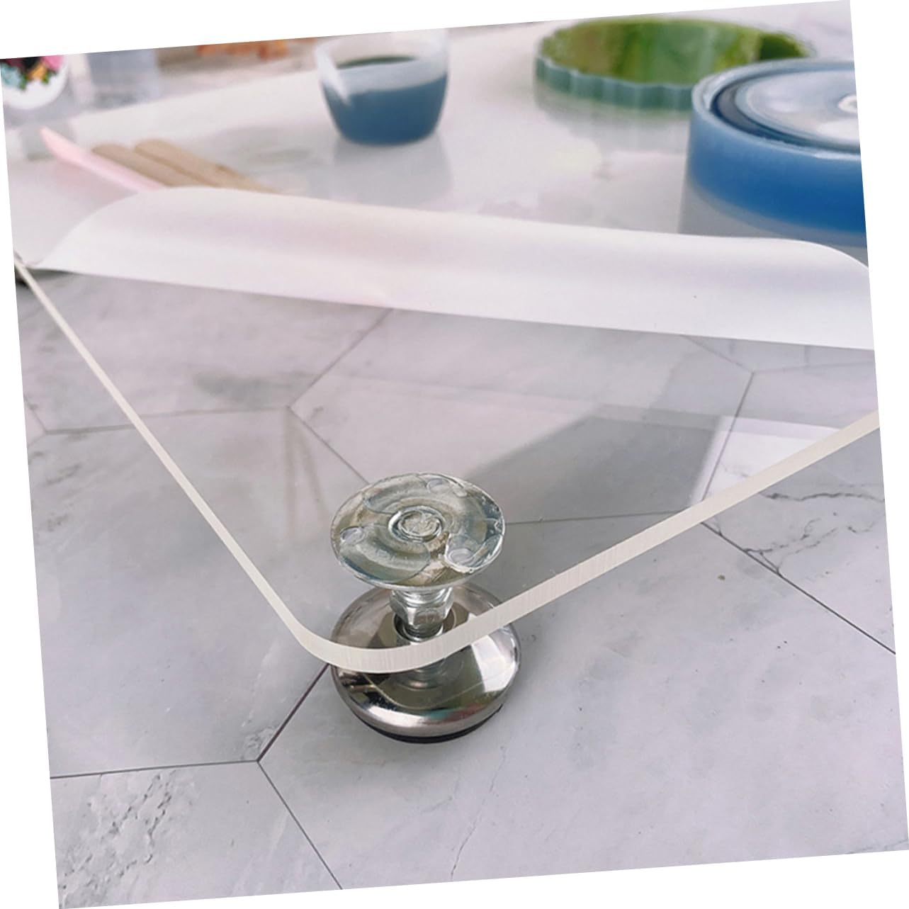 Veemoon Leveling Platform for Epoxy Resin DIY Resin Leveling Board Adjustable Height Tabletop