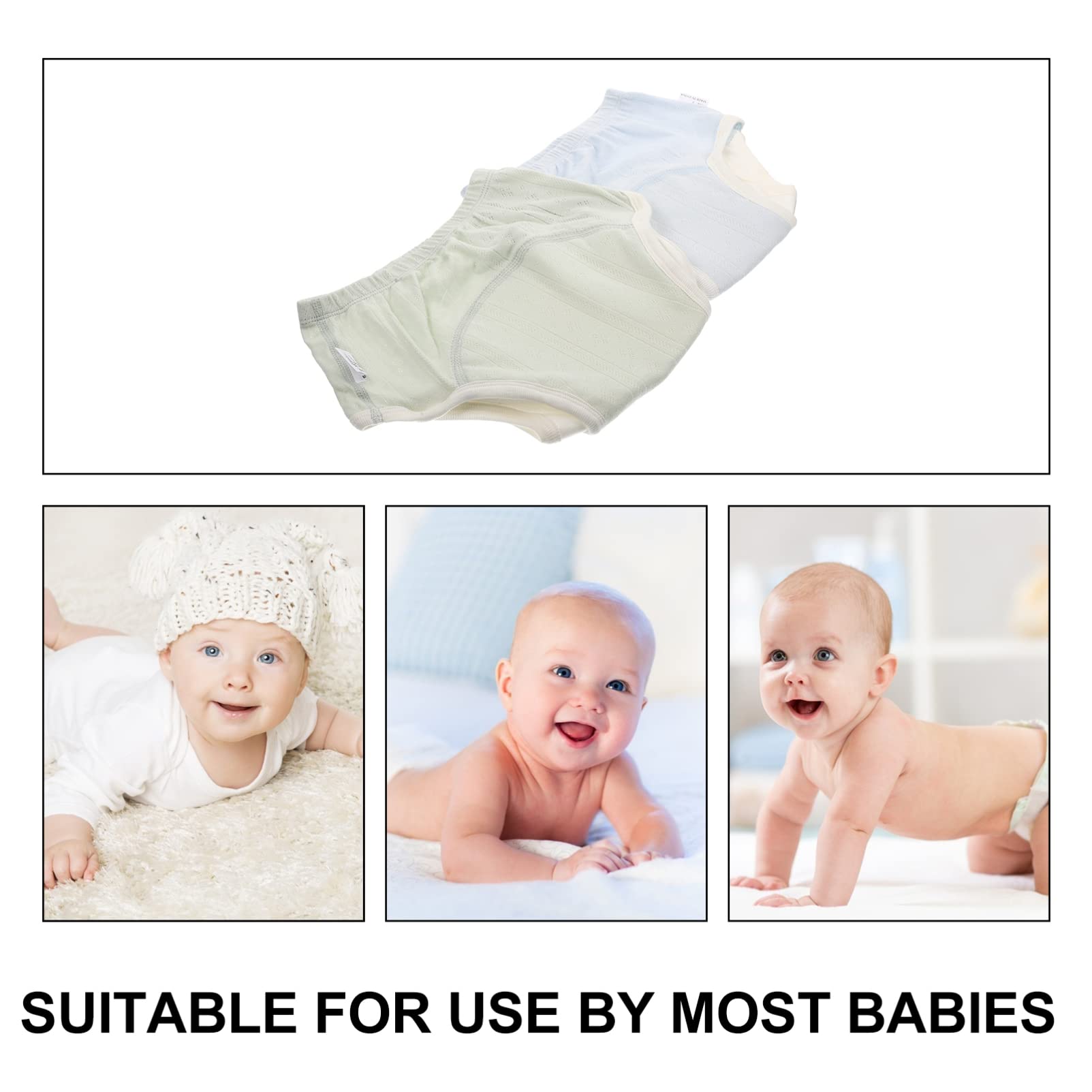 TOYANDONA 6piezas Pantalones De Entrenamiento De Algodón Para Bebés Ropa Interior y Lavable Para Niño Niña y Niñas Elástico Para Aprendizaje Del Baño Suaves
