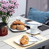 Vanage VG-5159 Polywood Aluminium Gartentisch Silber - 6