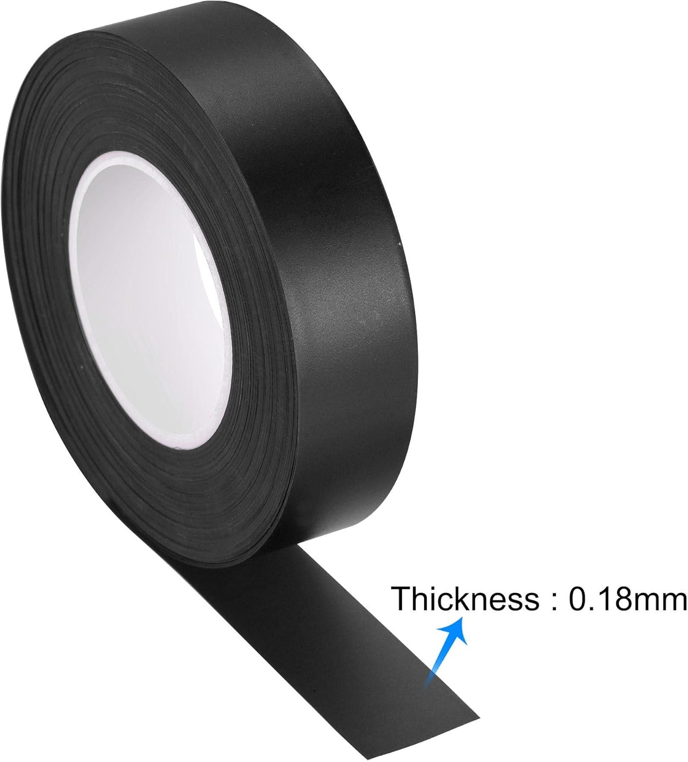 uxcell PVC Flagging Tape 20mm x 20m/65.6ft Marking Tape Non-Adhesive Black 3pcs