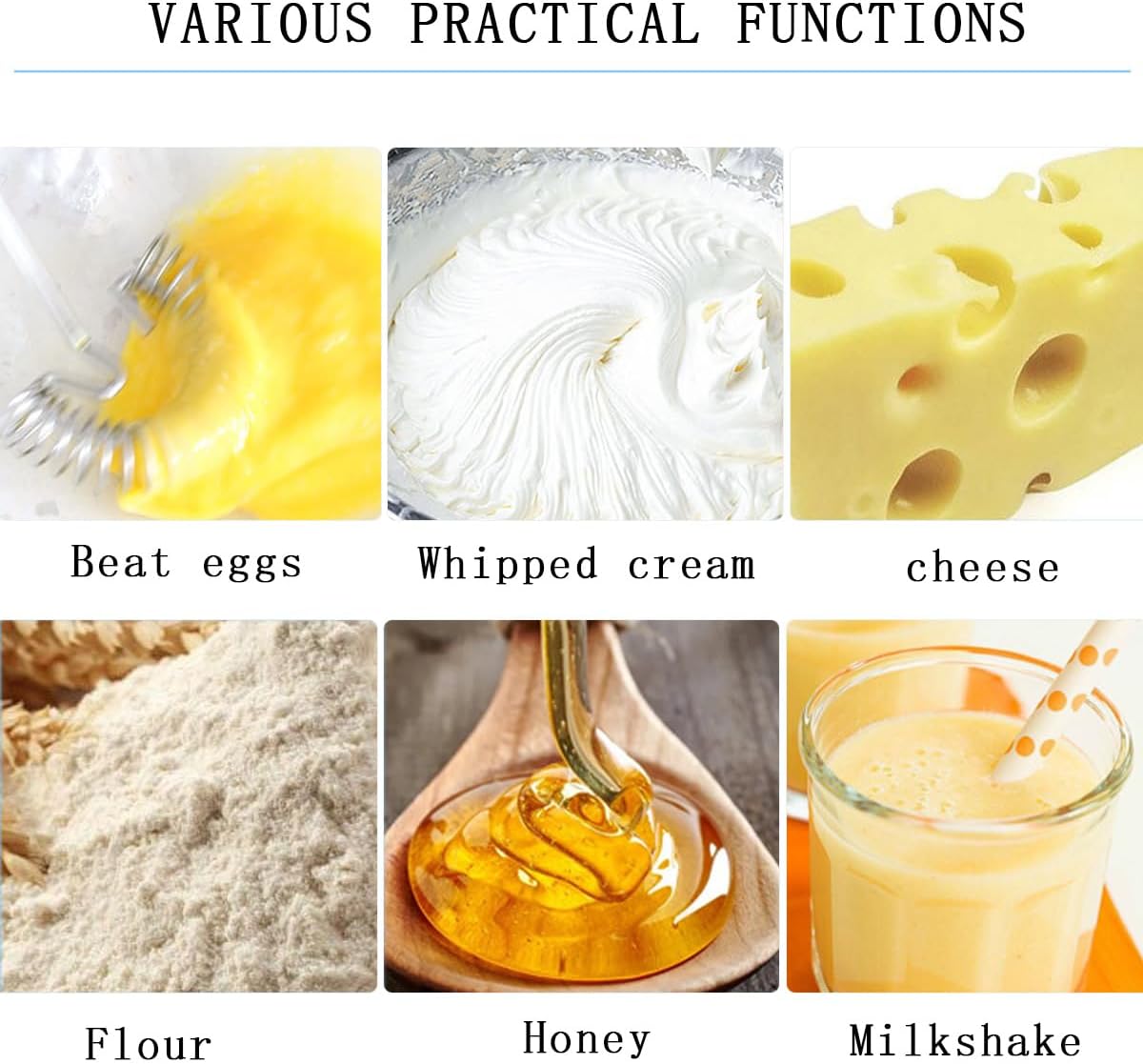 3 Pack Stainless Steel Egg Whisk Versatile Easy Whisk Hand Push Rotary Milk Frother Cooking Beater Manual Mixer for Beating Eggs Mixing Whipping Smoothies Shakes (2 Styles) - Image 7