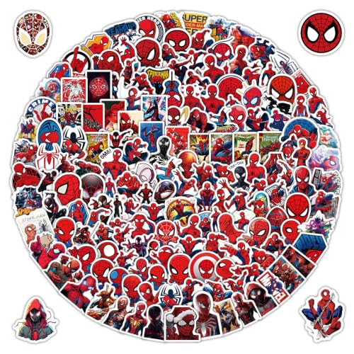 316Pcs Fun Spider Anime Stickers for Kids Cartoon Sticker for Birthday Christmas Water Bottles Phone Case