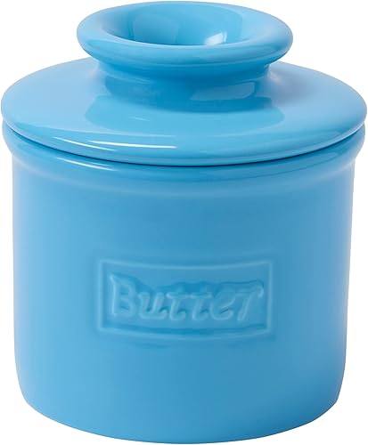 Miniatura 9 de Campana de mantequilla  The Original Butter Bell Crock por L. Tremain, plato de mantequilla de cerámica francesa, café mate y colección retro
