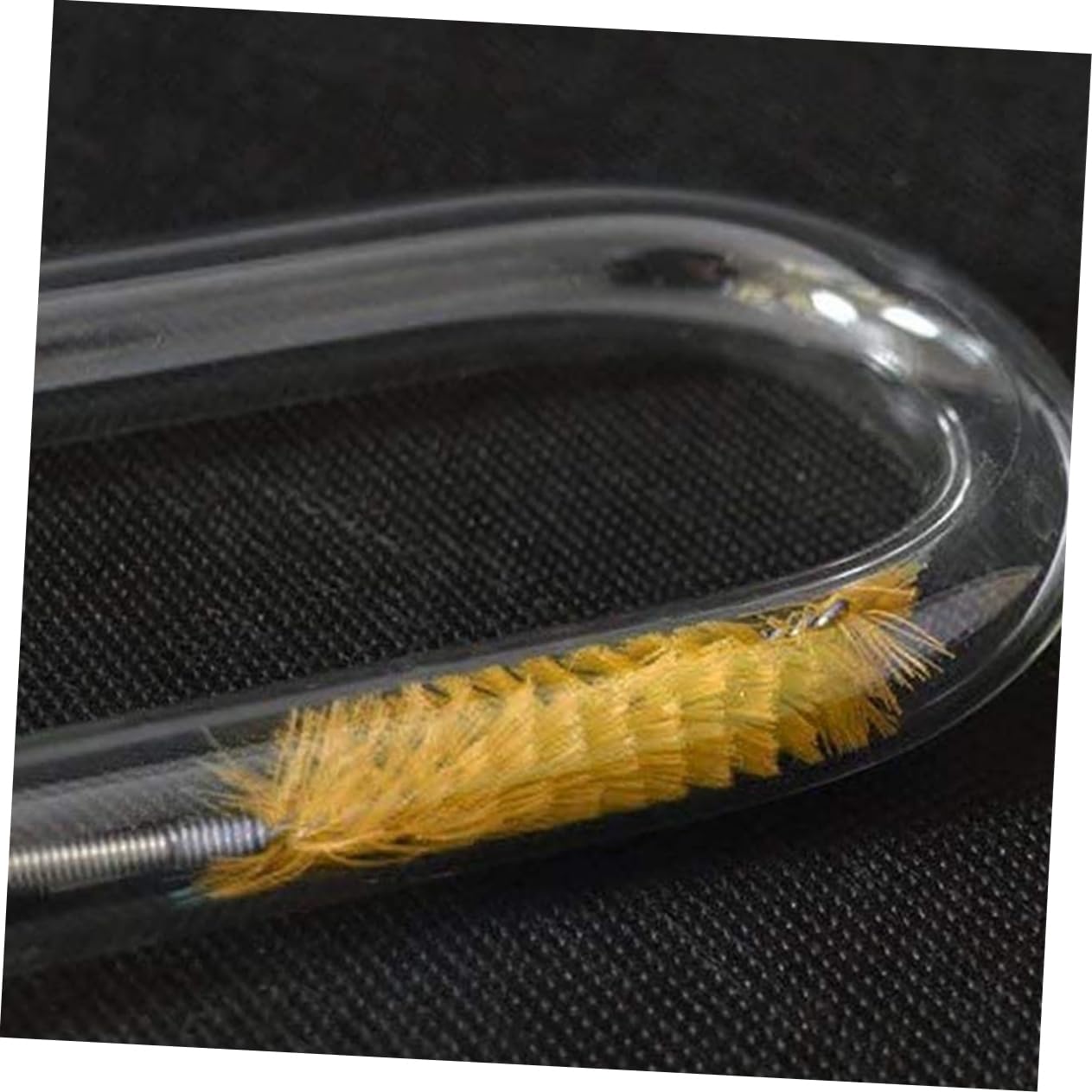 VANZACK 3 Juegos Cepillo para Limpieza de peceras Manguera Flexible Limpiador de fregaderos de Acero Inoxidable Cepillo de Limpieza Suministros de Limpieza de Tanques de Peces Primavera
