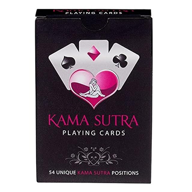 Tease & Please Kama Sutra Playing Cards - Juegos de Cartas Adultos con 54 Posiciones del Kama Sutra
